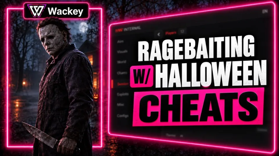 RAGEBAITING Players With A Halloween The Game Cheat... 😂 (Halloween the Game Cheats)
